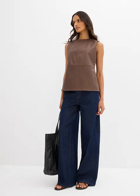 Linne av skinnimitation, bonprix