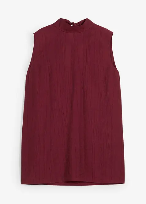 Långt linne av viskosmaterial med struktur, bonprix