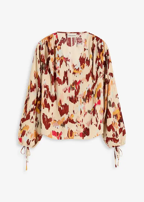 Blus med metalliserat garn, bonprix