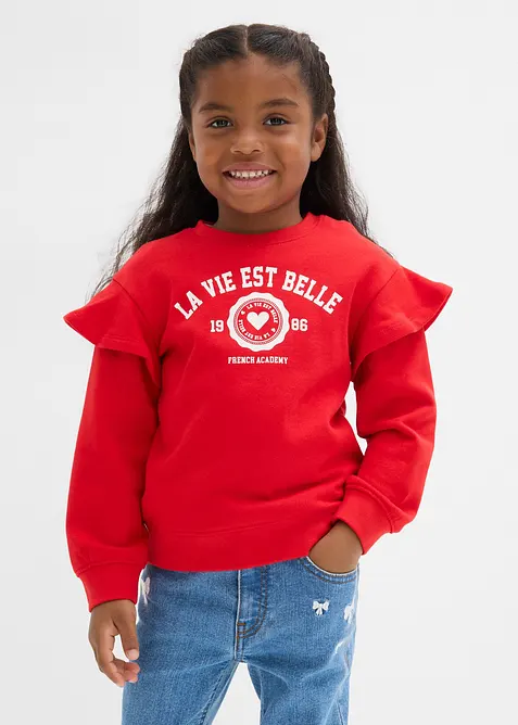 Sweatshirt i mjuk ekologisk bomull (2-pack), bonprix