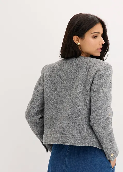 Blusjacka i mjuk boucl&eacute;, bonprix