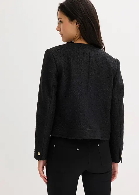 Blusjacka i mjuk bouclé, bonprix