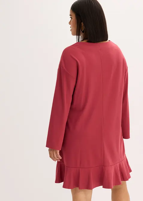 Kort klänning med volang, av punto di roma, bonprix