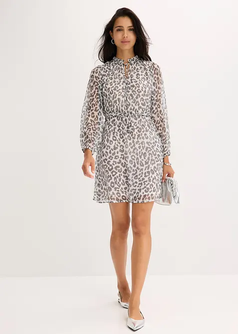 Mönstrad klänning, bonprix