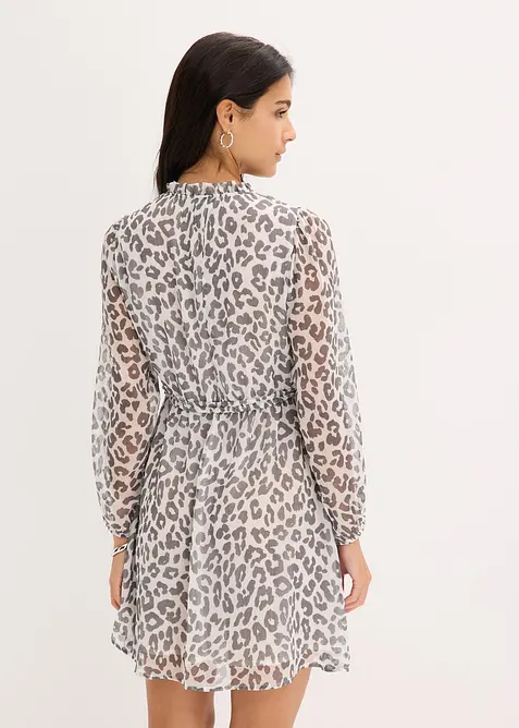 Mönstrad klänning, bonprix