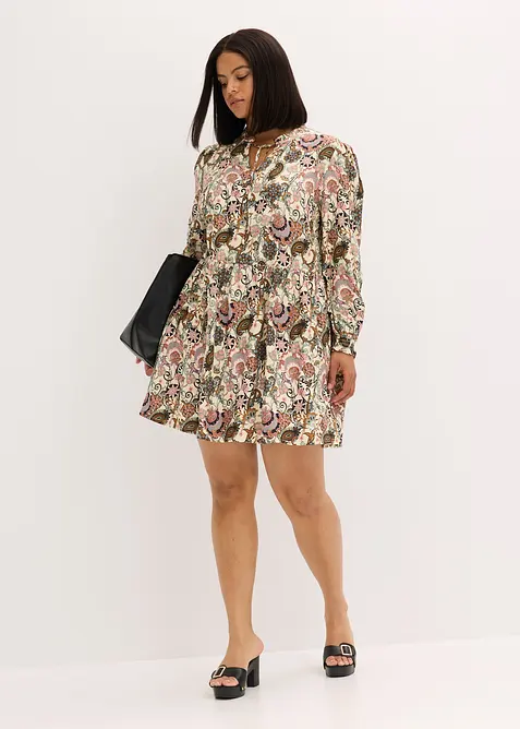 Mönstrad tunikaklänning, bonprix