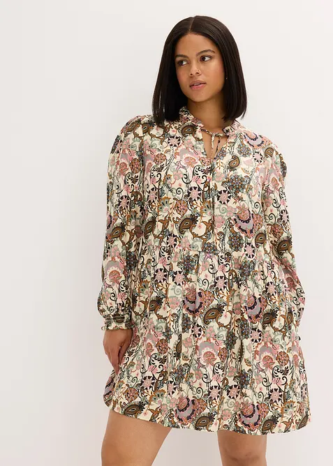 Mönstrad tunikaklänning, bonprix