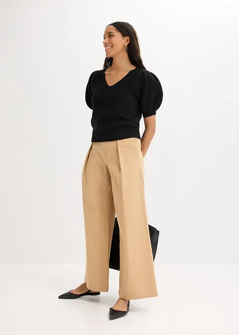 Tröja med korta ärmar, bonprix