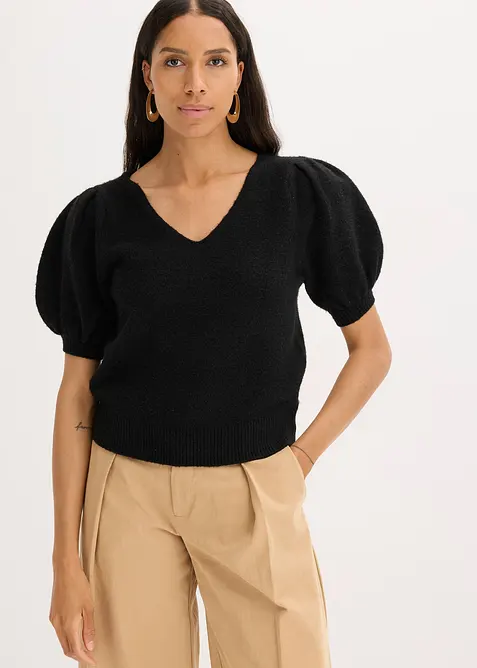 Tröja med korta ärmar, bonprix