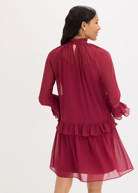 Chiffongkl&auml;nning med volanger, bonprix