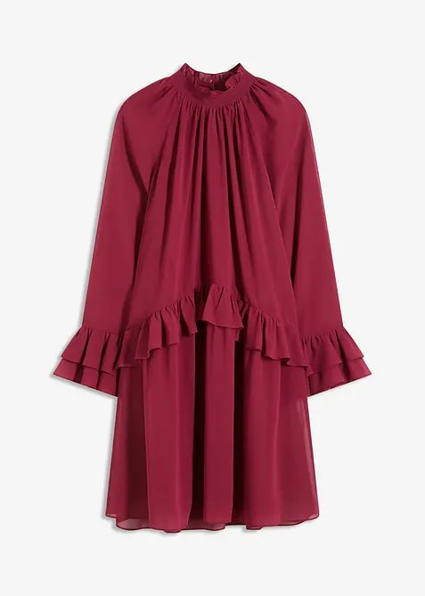 Chiffongkl&auml;nning med volanger, bonprix