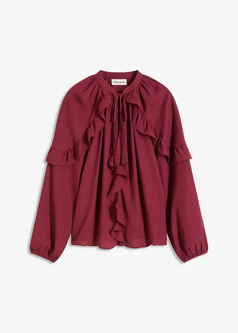 Blustunika med volanger, bonprix