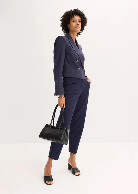 Kort kavaj med axelvaddar, bonprix