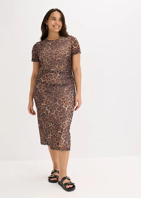 Midikl&auml;nning av mjuk mesh, bonprix