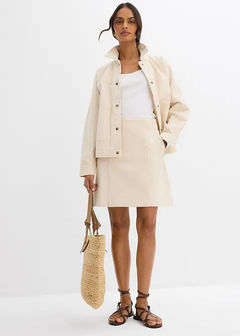 Twillkjol av ren bomull, bonprix