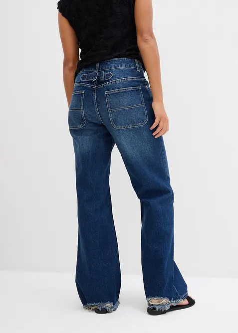 Straight jeans medelh&ouml;g midja, bonprix