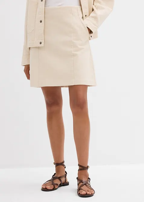 Twillkjol av ren bomull, bonprix