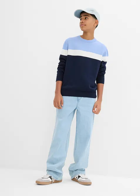 Loose Fit Jeans med bekväm midja för barn, Straight, bonprix