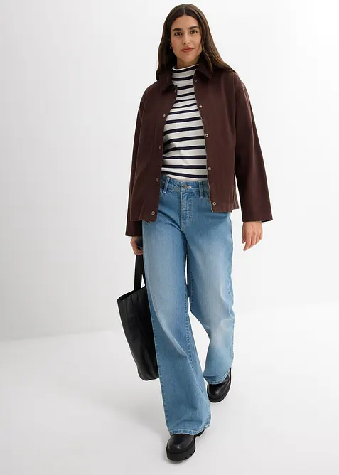 Tunn twilljacka med manchesterkrage, bonprix