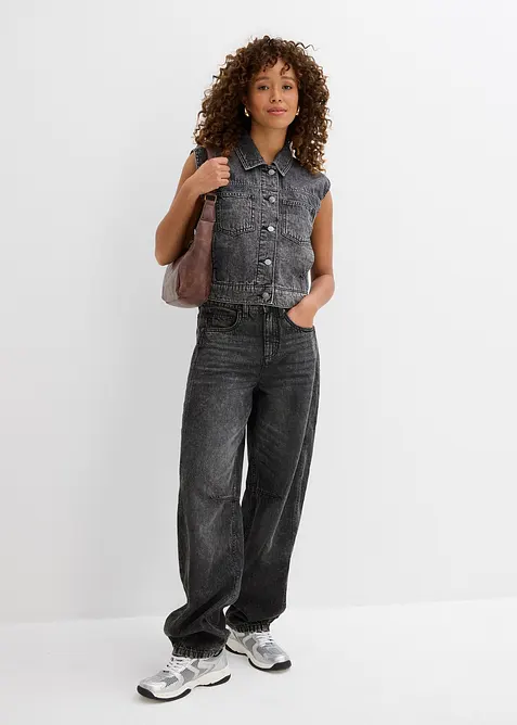 Jeansväst av bomull, bonprix