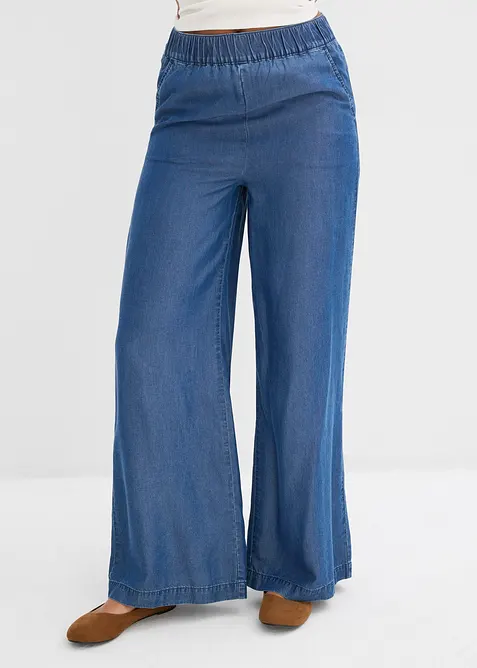 Marlenebyxa i böljande lyocell, bonprix