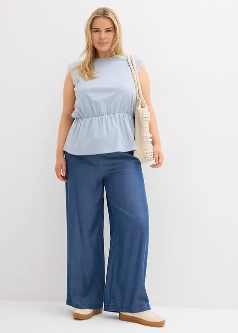 Marlenebyxa i böljande lyocell, bonprix