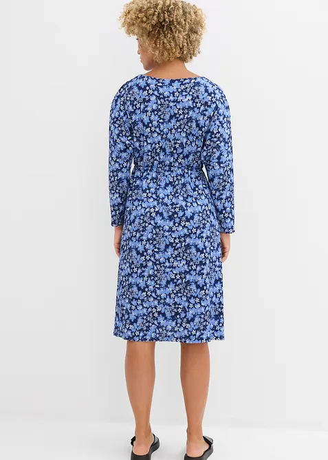 Jerseyklänning av stabil kräpp, bonprix