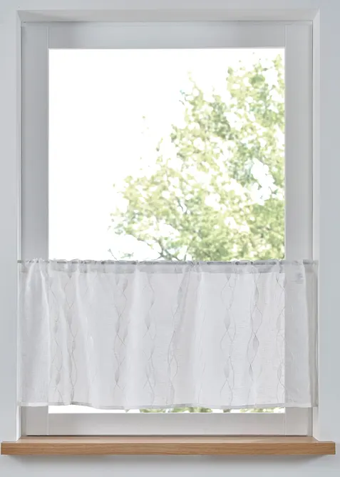 Cafégardin med vågmönster, bonprix