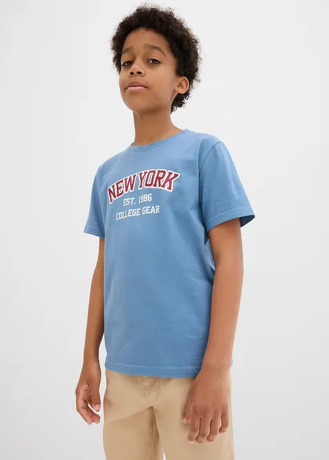 T-shirt av ekologisk bomull (2-pack), bonprix