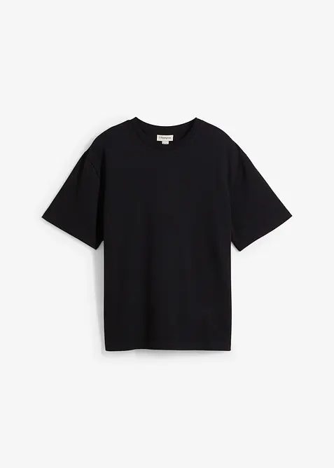 T-shirt av heavy jersey med struktur, Loose Fit, bonprix