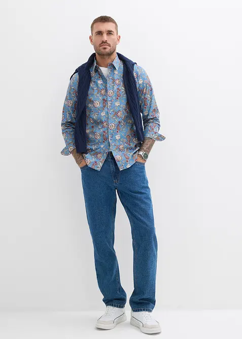 Business-skjorta i ren bomull, Slim Fit, bonprix