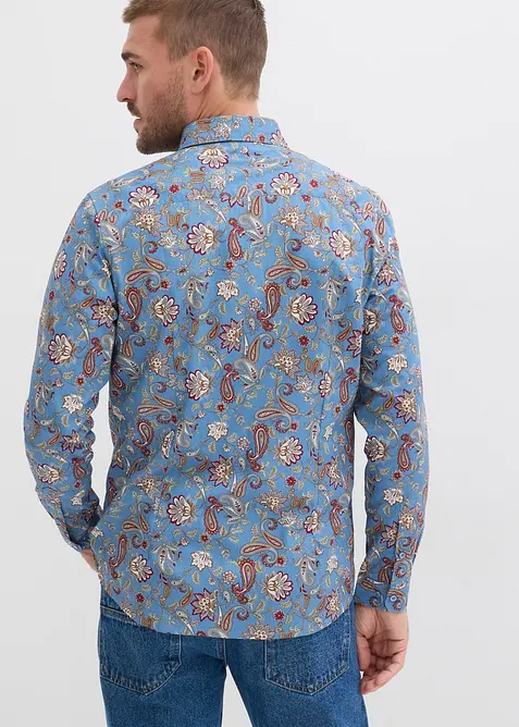 Business-skjorta i ren bomull, Slim Fit, bonprix