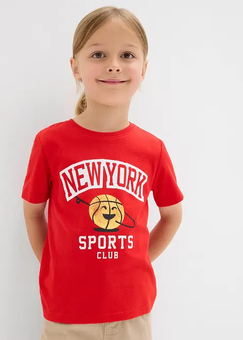 T-shirt av ren ekologisk bomull (2-pack), bonprix