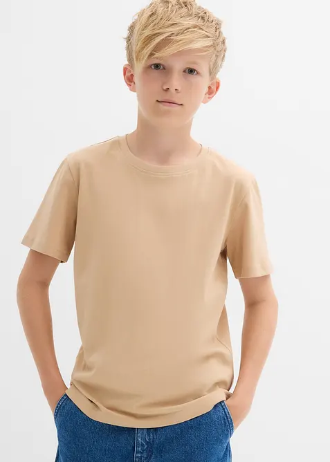 T-shirt av ekologisk bomull (3-pack), bonprix