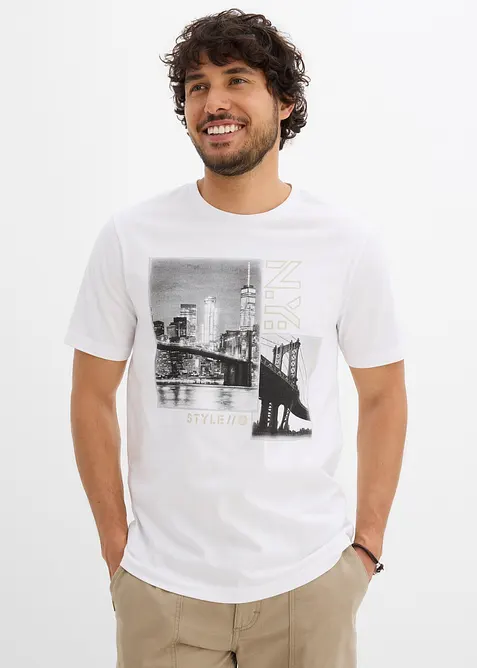 T-shirt i ren ekologisk bomull, bonprix