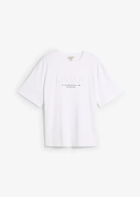 T-shirt med 3D-tryck i ren ekologisk bomull, Loose Fit, bonprix