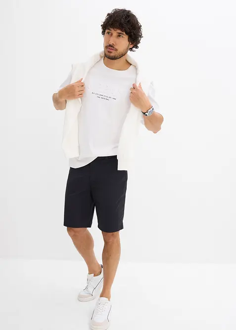 T-shirt med 3D-tryck i ren ekologisk bomull, Loose Fit, bonprix