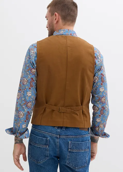 Väst av bomullskanvas, bonprix