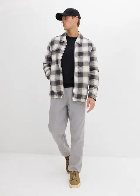 Lätt fodrad skjortjacka i flanell, bonprix