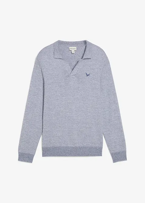 Finstickad tr&ouml;ja i bomullsblandning, bonprix