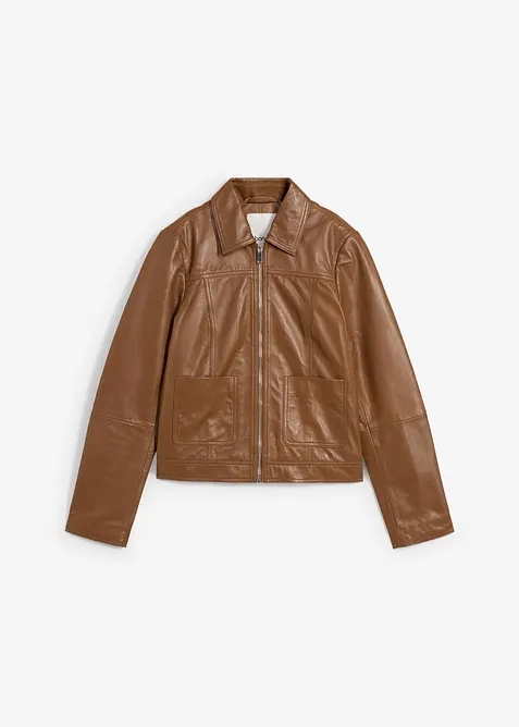 Skinnjacka med lammnappa, bonprix