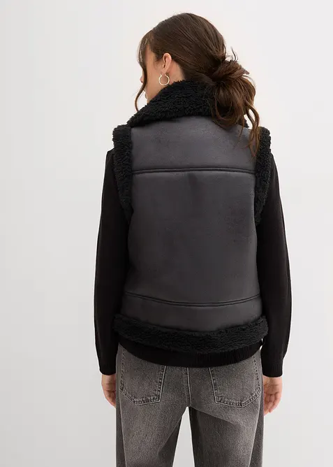 Väst i skinnimititation, bonprix