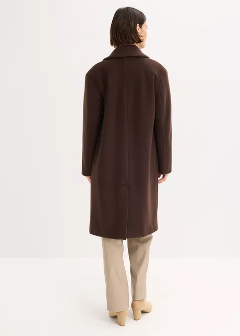 Kort kappa med yllelook, bonprix