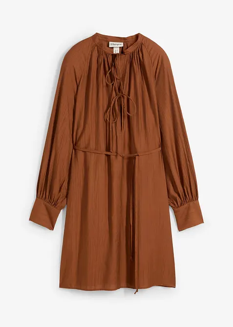 Mamma-/amningsblusklänning i böljande viskos, bonprix