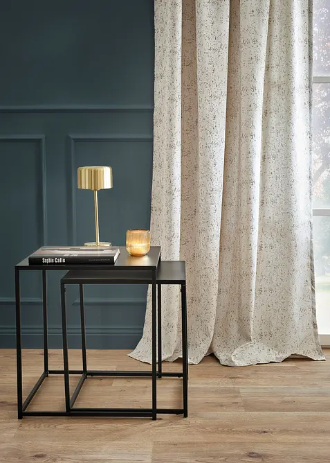 Gardinlängd i jacquard med glansig effekt (1-pack), bonprix