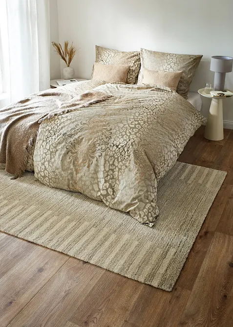 Ornamentmönstrat påslakanset i perkal, bonprix