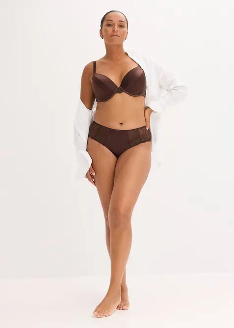 BH med formpressade kupor och elegant glans, bonprix