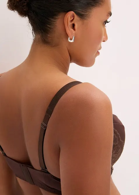 BH med formpressade kupor och elegant glans, bonprix