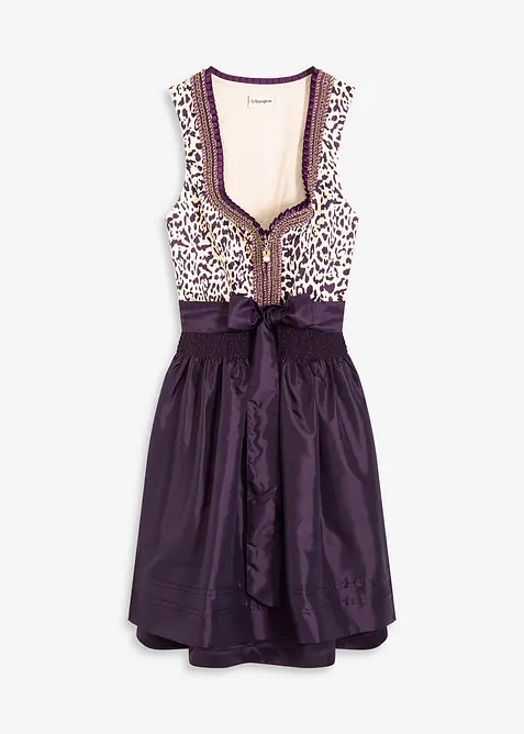 Dirndl med broderat förkläde (2 delar), bonprix