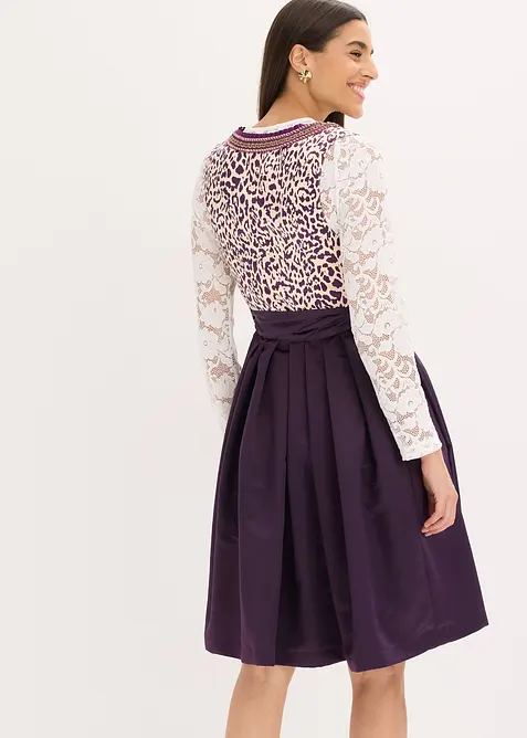 Dirndl med broderat förkläde (2 delar), bonprix